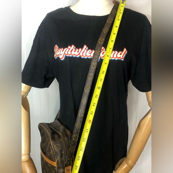 LOUIS VUITTON DANUBE MM Monogram Adjustable Crossbody Shoulder Bag LV DUST BAG - Picture 9 of 17